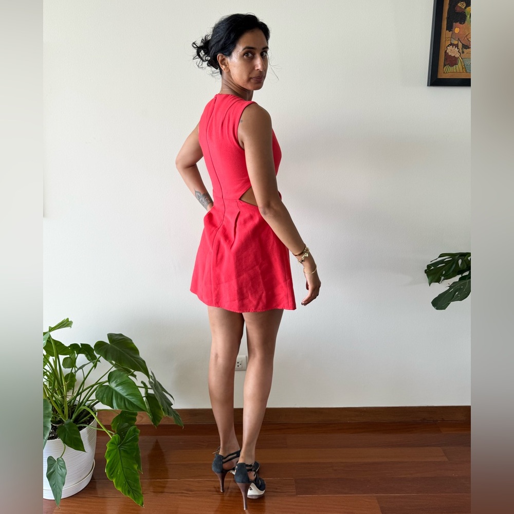 BCBG MaxAzria Orange/Coral Dress - Picture 7 of 11
